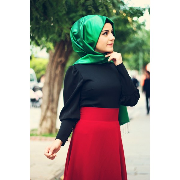 Pınar Şems - Siyah karpuz gömlek
